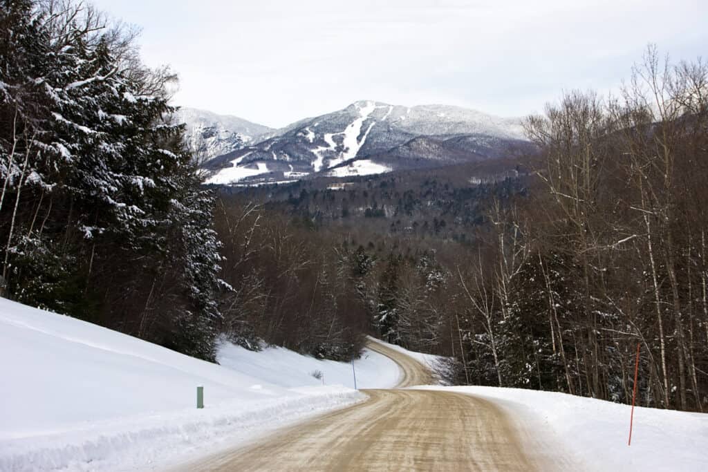 Winter Stowe Mountain Resort Mount Mansfield Vermont