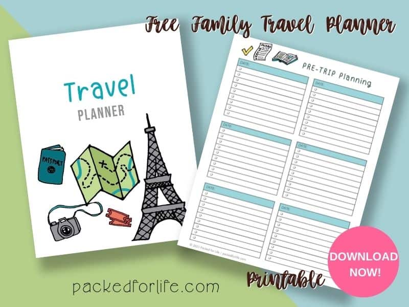 free travel binder printables