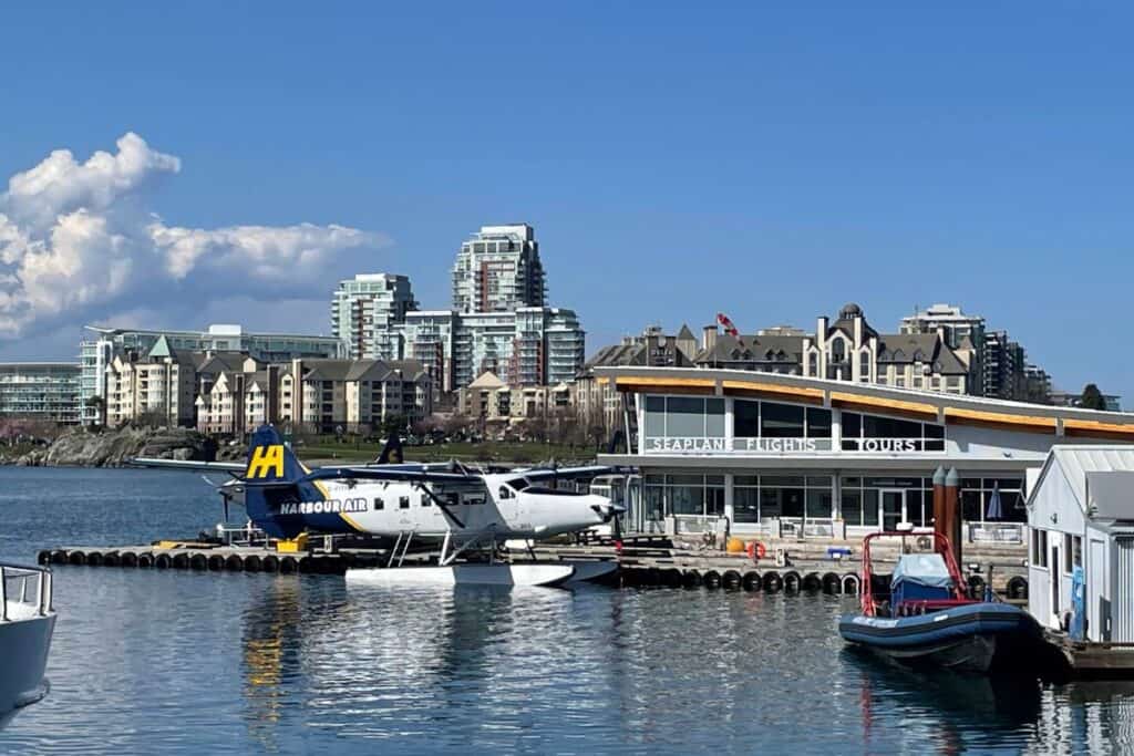 Seaplane at the Victoria Harbour Terminal.