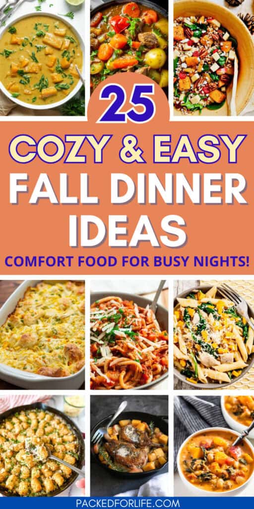 25 Tasty & Easy Fall Dinners to Keep You Warm & Cozy This Season