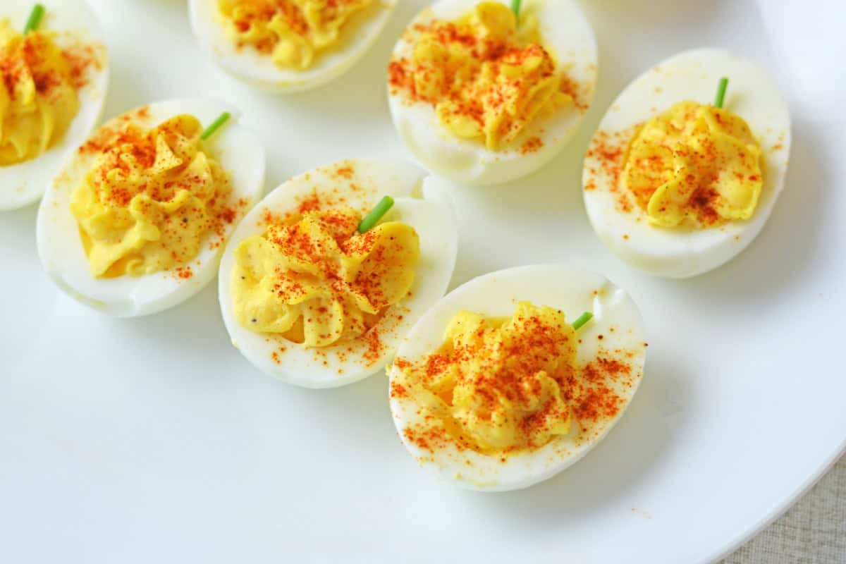 Pumpkin Deviled Eggs