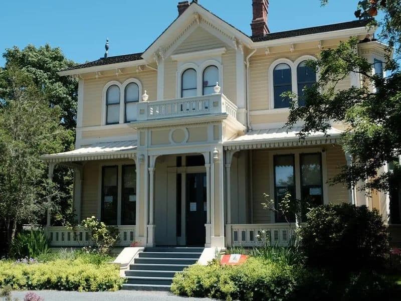 Front view of old Carr House, in Victoria, BC