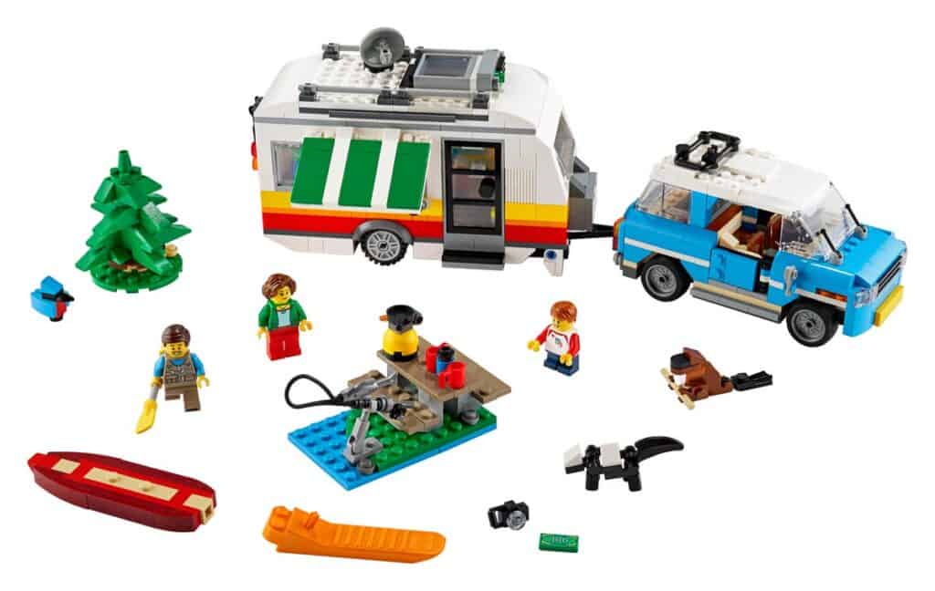 Family Camper van lego set - car, people, van
