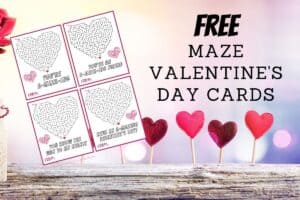 Free Printable Maze Valentines for Kids | Packed for Life
