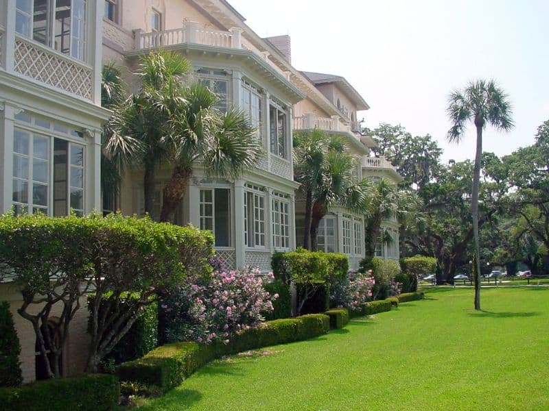 Bach resort with Georgian architecture on Jekyll Island.