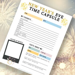 New Years Time Capsule Ideas ( + Free Time Capsule Printable for Kids ...