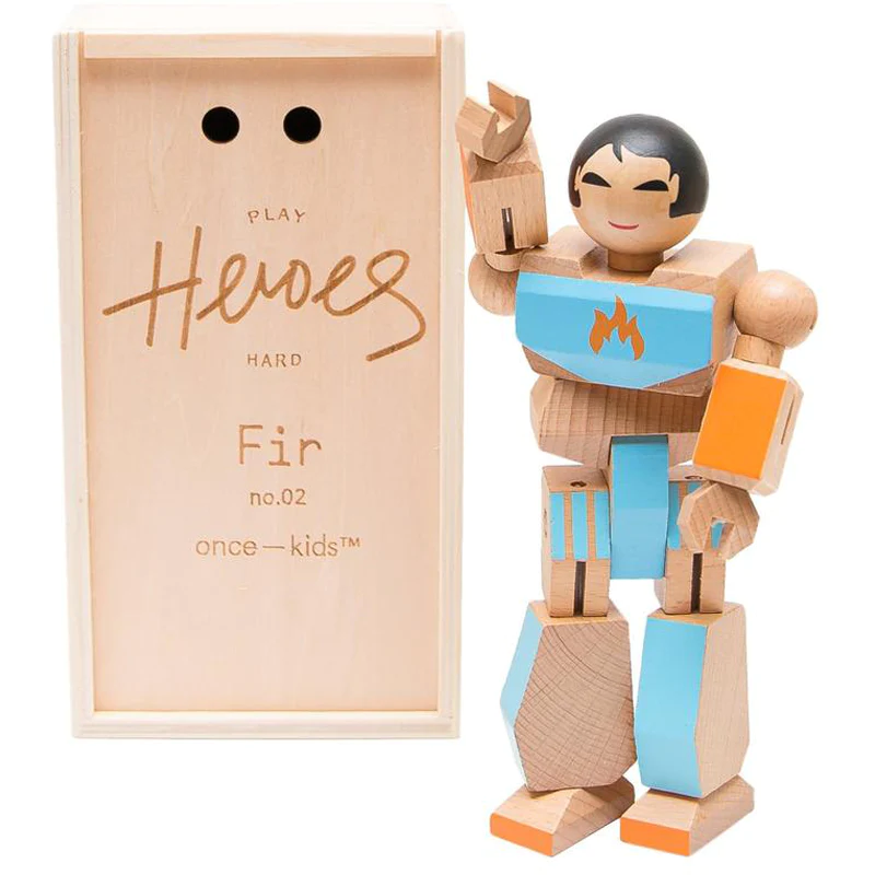 Wooden Hero figurine named Fir.