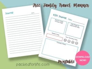 Free Family Travel Planner Printable | Packed for Life