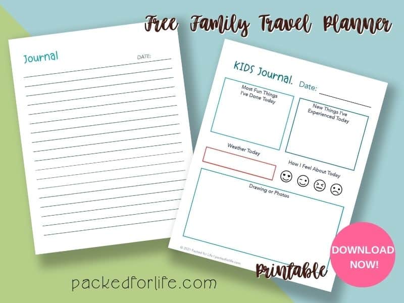 family travel itinerary template