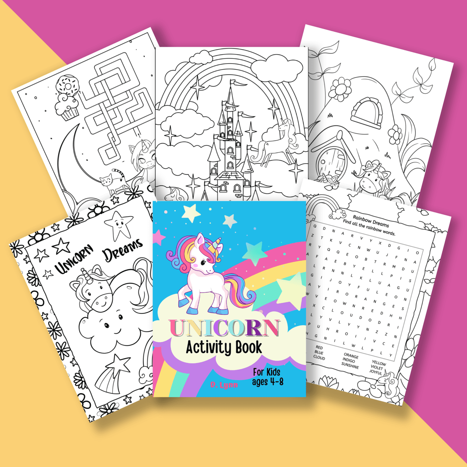 Cute Unicorn Activity Sheets for Kids (Printable)