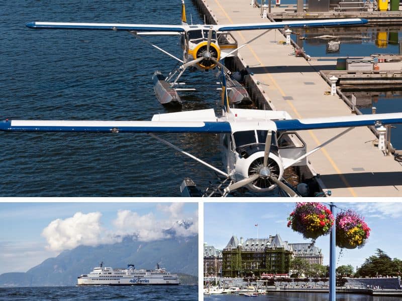 Tour from Vancouver to Victoria; seaplanes, BC Ferries, Empress hotel